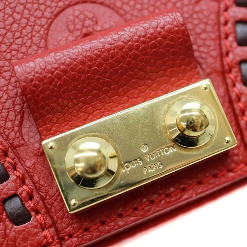 Louis Vuitton Juno Monogram Implant Serie Red Shoulder Bag